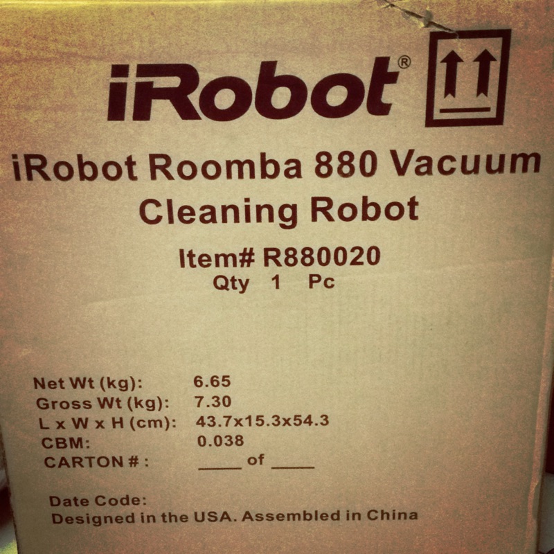 全新 iRobot 掃地機器人 Roomba 880