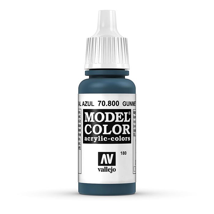 Acrylicos Vallejo AV水漆 模型色彩 Model Color 180 70800 鐵槍藍色 金屬色