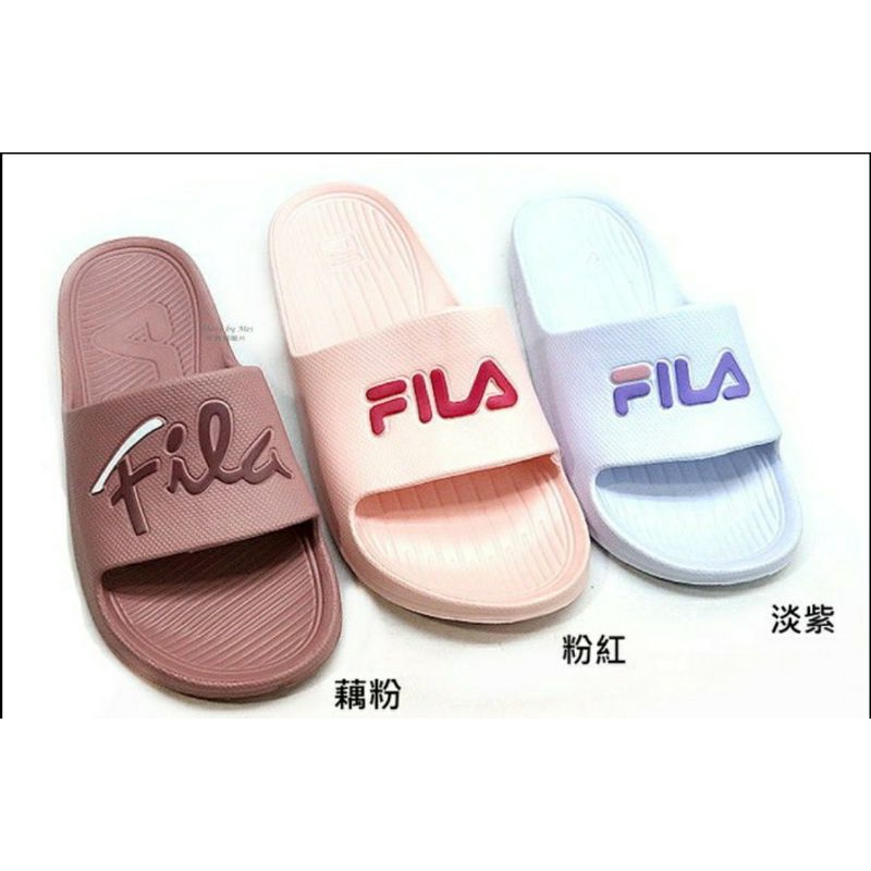 新品上架   公司貨 FILA 運動休閒拖鞋 粉4s355r555 紫4S355w115 藕4S326W555