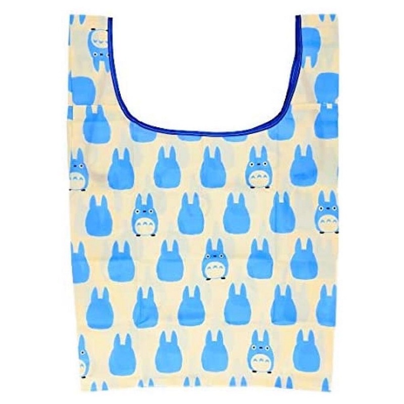 宮崎駿 龍貓 TOTORO 可折疊收納購物袋(藍色)