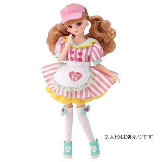 TAKARA TOMY莉卡娃娃 衣服 licca 娃娃衣服 莉卡 衣服配件 莉卡歡樂店員衣服 幸福的甜點洋裝服飾