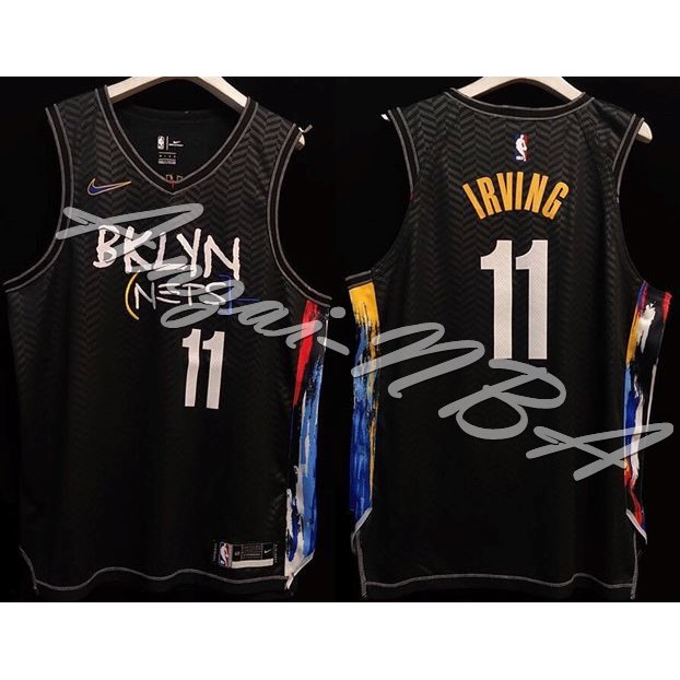 Anzai-NBA球衣 21年全新賽季 BROOKLYN 籃網隊  城市塗鴉球衣AU電繡球員版-全隊都有