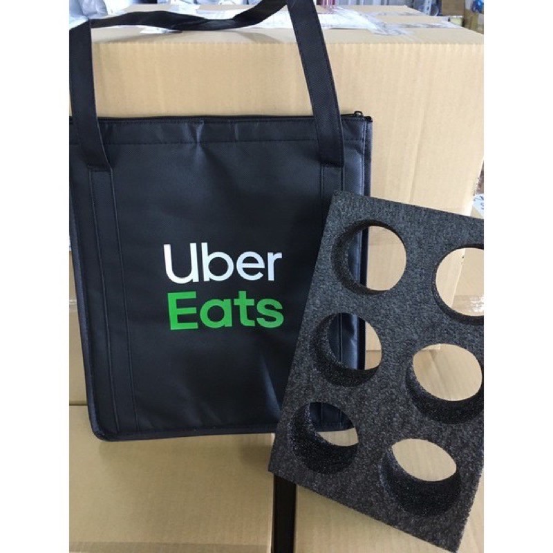 現貨下殺價780元 個uber Eats 優食新手包保溫提袋附6孔杯架150趟次獎勵手提袋保溫袋小包 蝦皮購物
