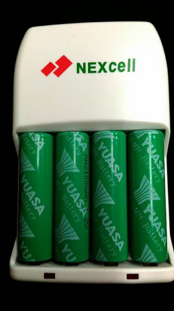 日本 YUASA湯淺 2100mAh 3號 充電電池 NEXcell耐能充電器 可充3號4號電池 軌道車 四驅車