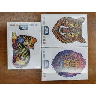 (現貨)Unique Shape Jigsaw 櫸木木質3D變形拼圖 動物拼圖