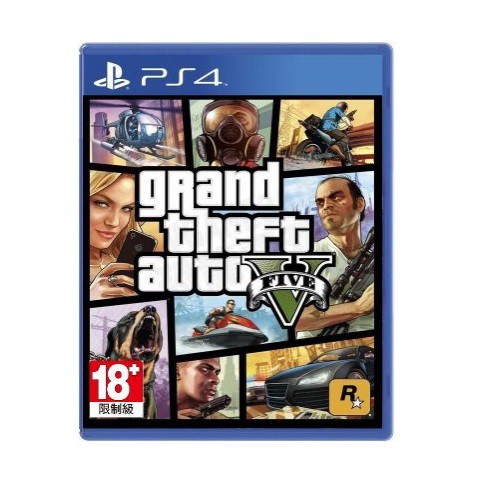 《PS4》【俠盜獵車手5 GTA V】中英文合版(高級版) 全新品《小菱資訊站》