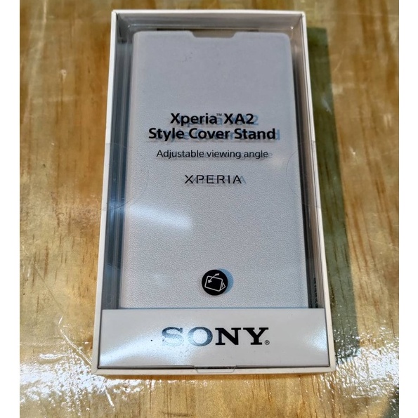 【出清產品】SONY XPERIA XA2 原廠側掀式保護套 白