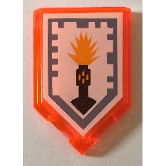 磚家 LEGO 樂高 未來騎士 能量盾牌 五角盾牌 70323 853676 Flash Cannon 透明螢光橘色