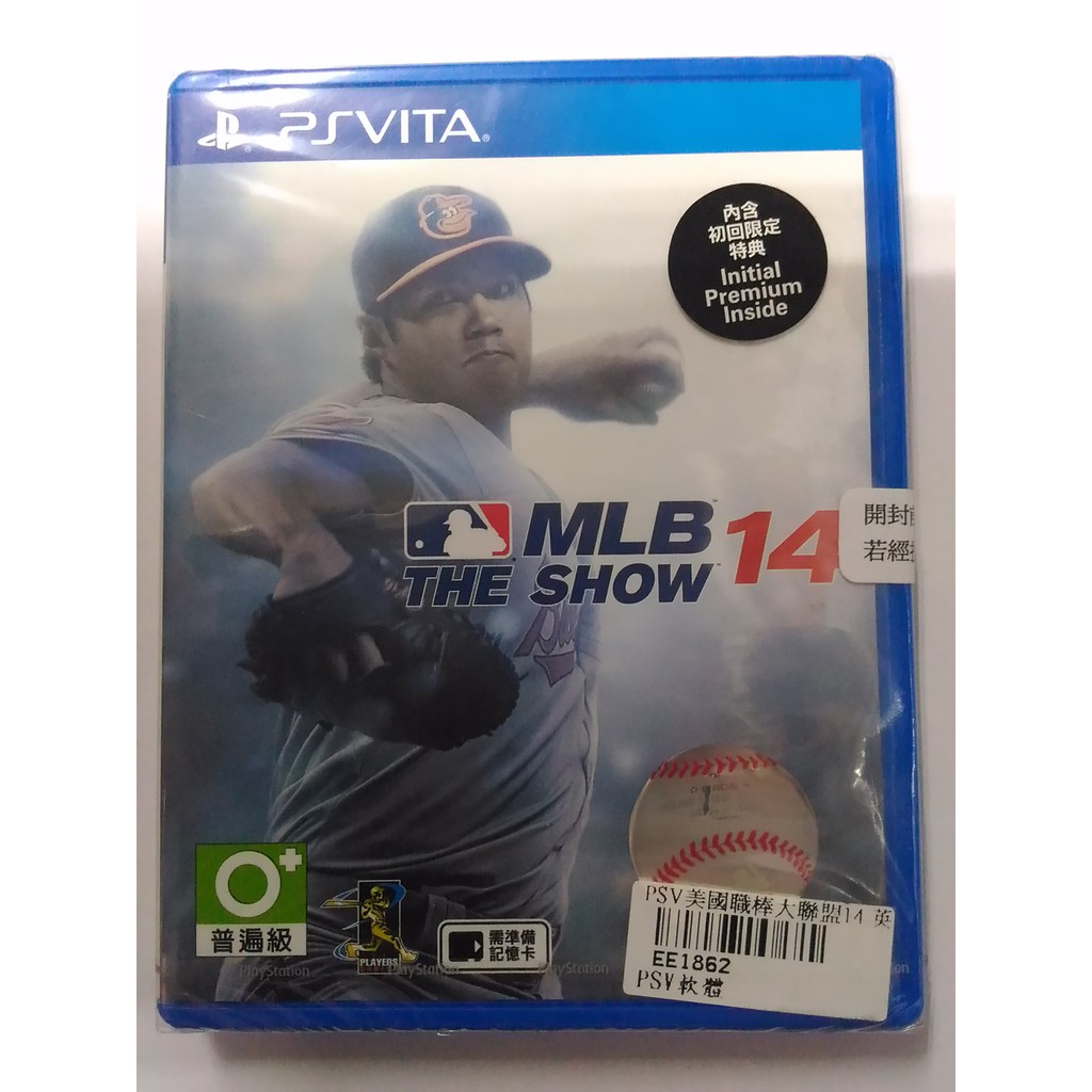 全新未拆封~有現貨 PSV PS Vita MLB THE SHOW 14 亞版 英文版 普遍級 美國職棒大聯盟