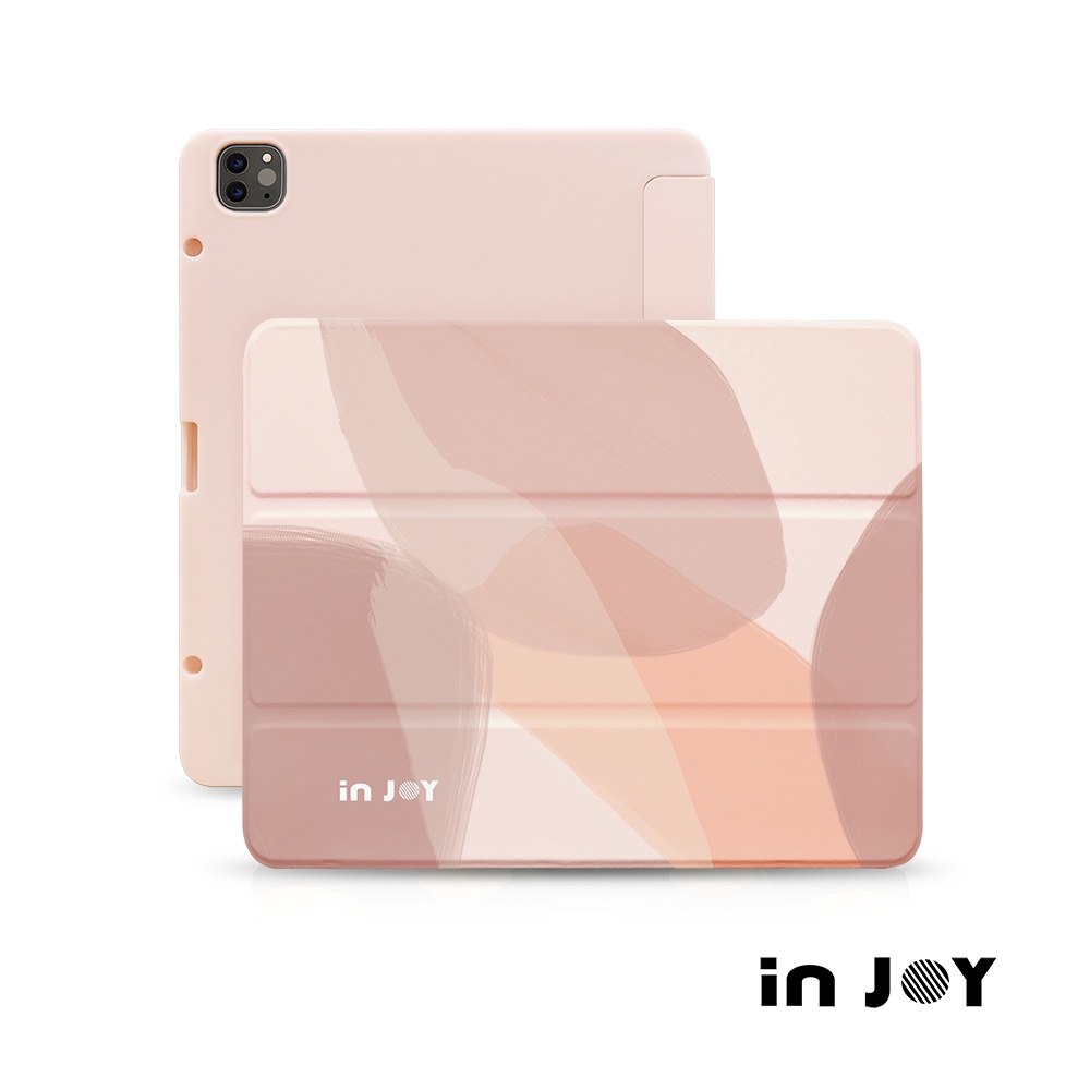 INJOY｜iPad case 12.9/Air5/iPad 8/mini 7法式浪漫 附筆槽平板保護套