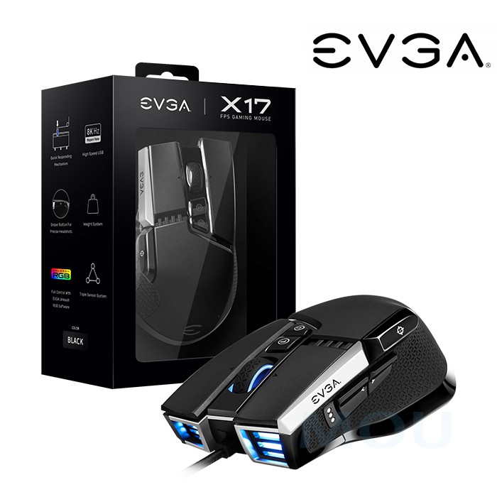 EVGA 艾維克 X17 有線滑鼠 (二手全新未開封)
