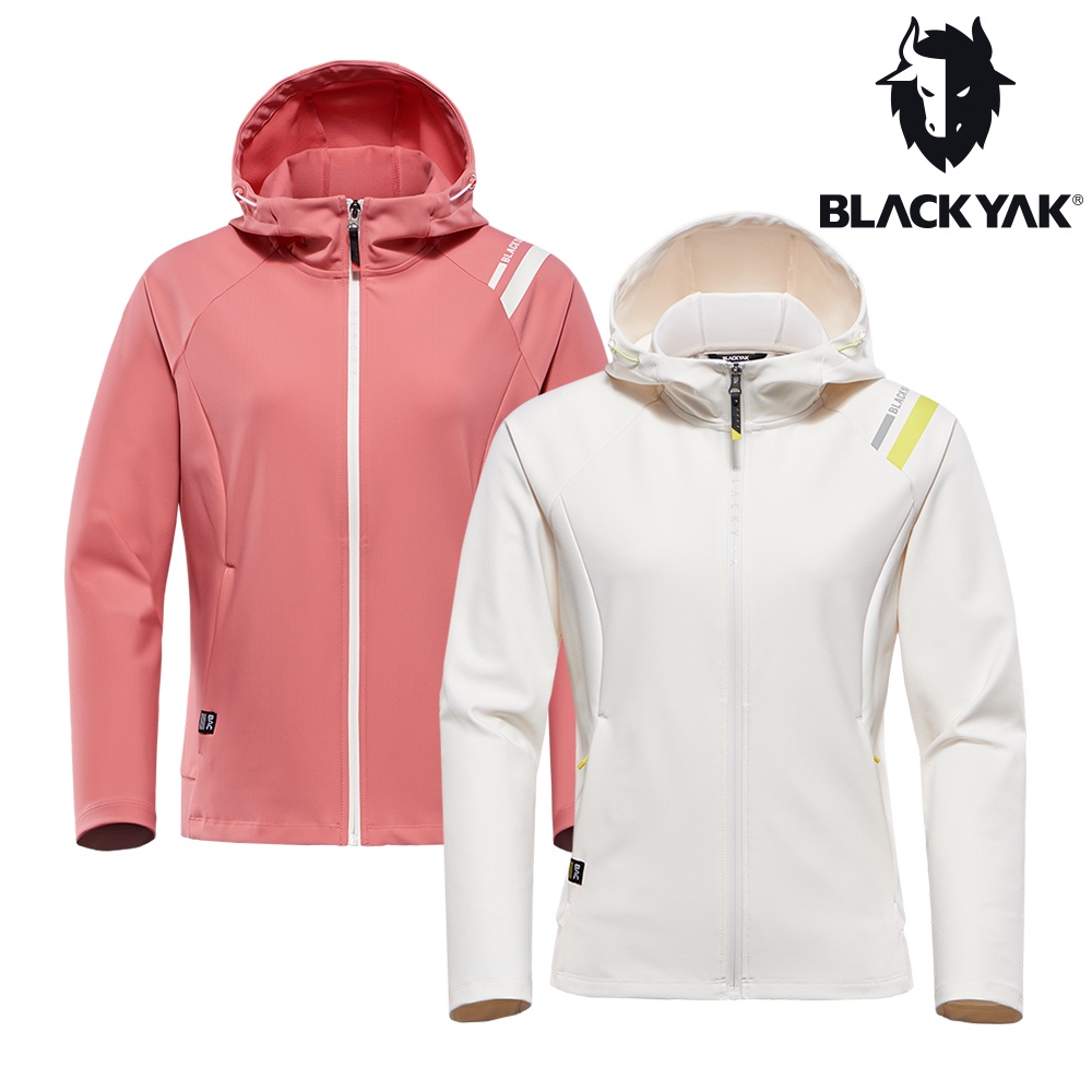 【BLACKYAK】女 BONDING連帽外套 (粉紅/象牙色)秋冬 休閒外套 運動外套 保暖外套|BYAB2WJ201