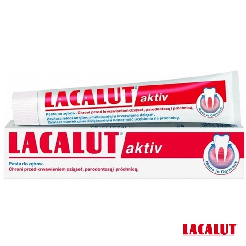 《咪亞咪咪亞》 出清現貨 !!!  德國 知名品牌 LACALUT  Aktiv 牙齦護理牙膏 100ml 護齦 牙膏
