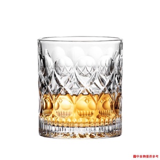 爆款☈✚天喜威士忌酒杯家用玻璃杯歐式水晶ins風洋酒杯子酒吧烈酒啤酒杯