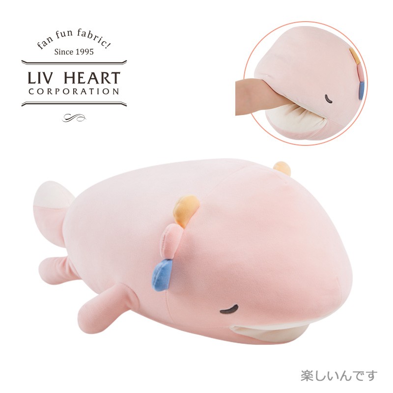 日本 LIV HEART 麗芙之心魔鬼魚毛絨玩具布娃娃可愛魟魚玩偶公仔睡覺趴枕抱枕女孩