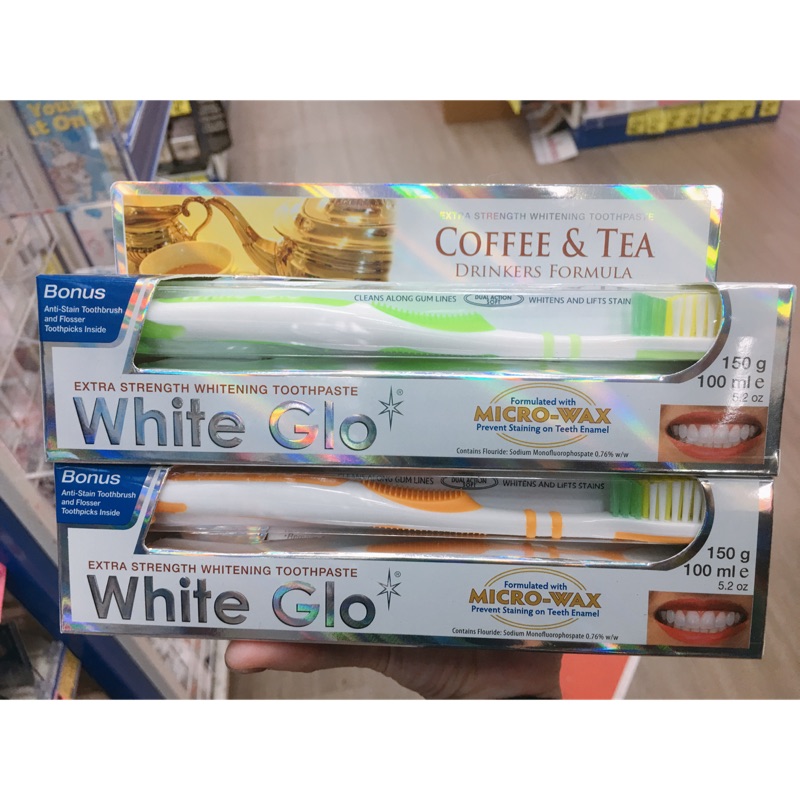 Australia 🇦🇺 澳洲代購 white glo （去除茶漬咖啡）美白牙膏