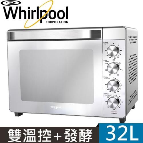 Whirlpool惠而浦 32L 不鏽鋼 機械式 烤箱 WTOM321S