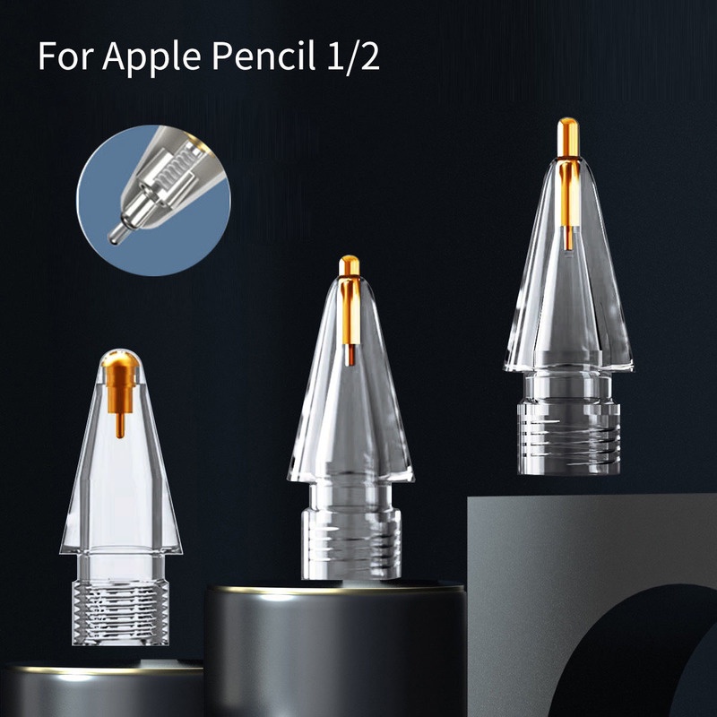 適用於 Apple Pencil 2 Gen IPad Pro Pencil 的新升級高清金色替換筆尖 - 適用於 IP