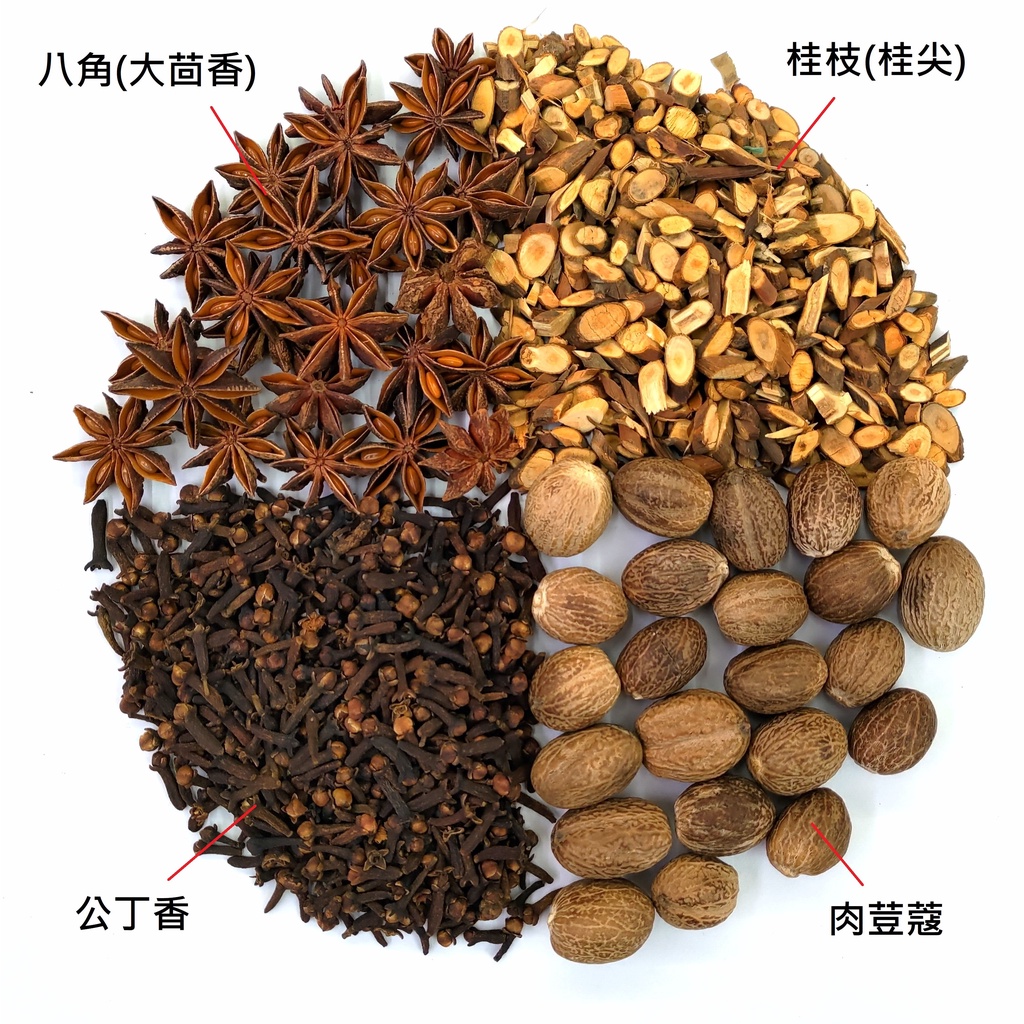 【亞茗軒】漢方香料-八角(大茴香)  桂枝(桂尖)  肉荳蔻  公丁香