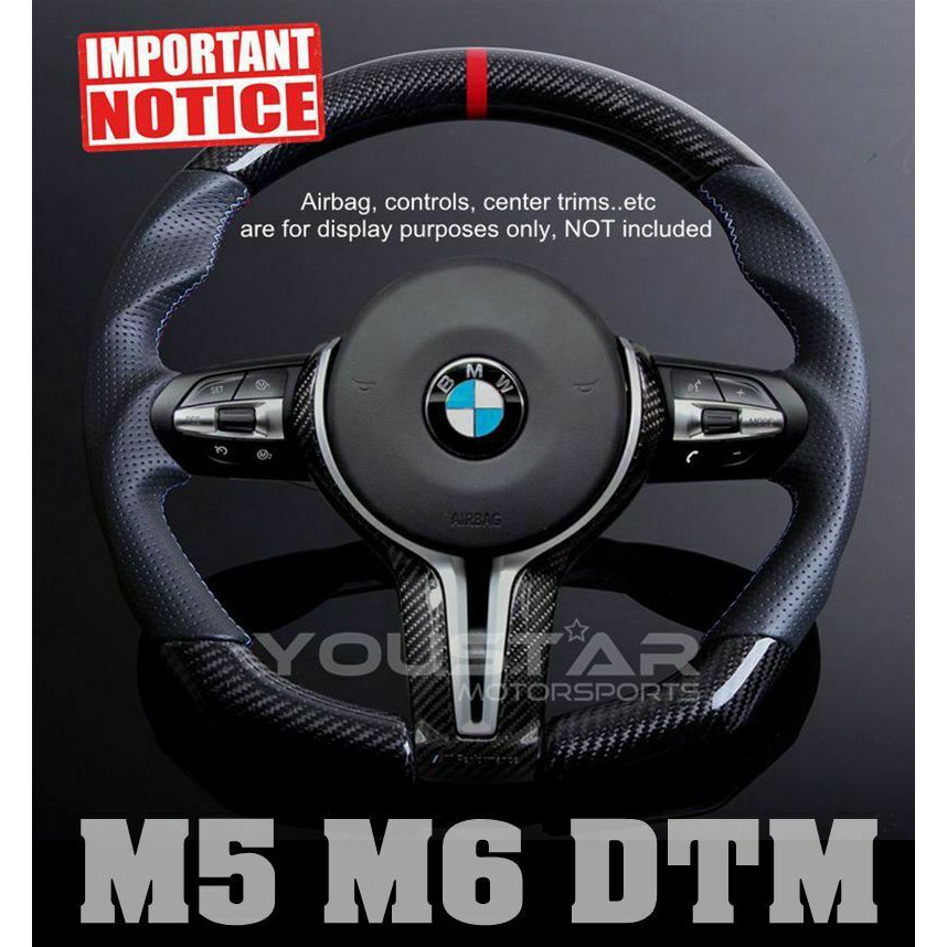 BMW 平底碳纖維卡夢+透氣真皮方向盤 M5 M6 F10 F12 F06 F07 寶馬 紅線賽車條紋參考線