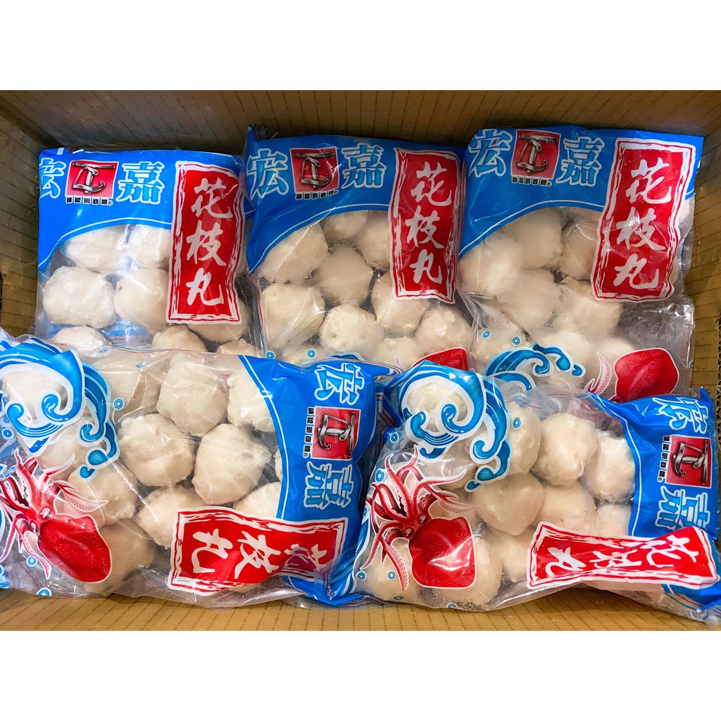 詠旺 宏嘉 上花枝丸 600克 油炸 氣炸鍋 家庭包 附發票 蝦皮購物