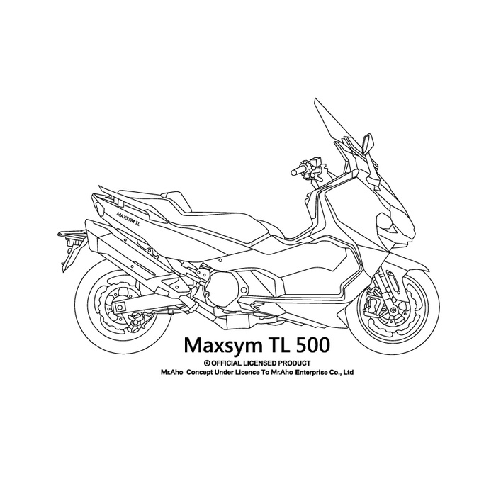 【Nika 設計師T恤】SYM Maxsym TL 500 Maxsym 400 MAXSYM 600i摩托車T恤-短袖