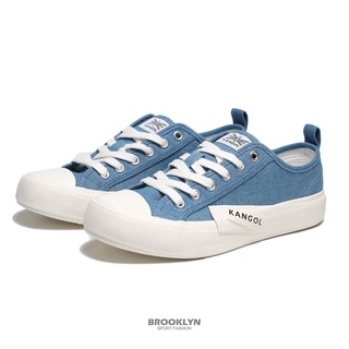 KANGOL 帆布 餅乾鞋 藍色 側方標 解構 帆布鞋 女 (布魯克林) 6222160380