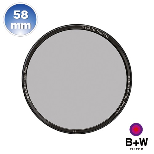 B+W XS-Pro KSM 58mm HT CPL 高透光凱氏環形偏光鏡【B+W官方旗艦店】