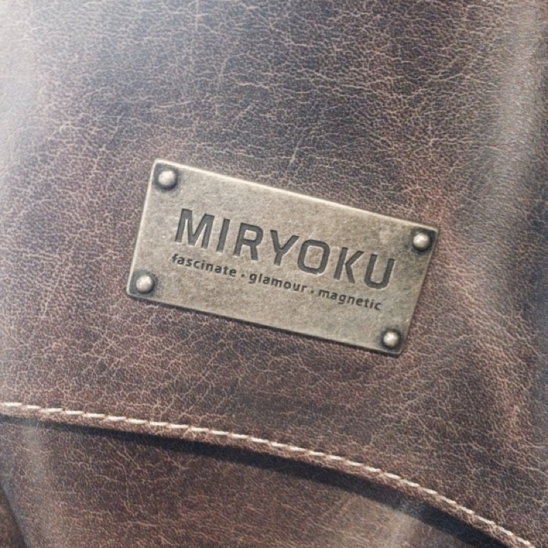 MIRYOKU 經典復古皮革系列 後背斜背兩用
