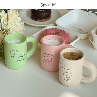 🌈Alpaca韓國文創 | 3months ◾Good Day系列◾ 胖胖手把馬克杯 陶瓷杯 咖啡杯 隨行杯/水杯參考