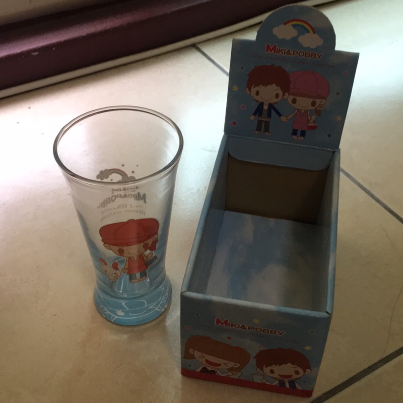 Miki&amp;pobby玻璃杯/杯子/送禮/玻璃杯/自用/生日