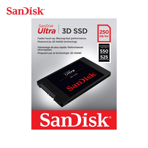SanDisk Ultra 3D SSD 2.5吋250GB 500GB 1TB SATAIII 固態硬碟| 蝦皮購物