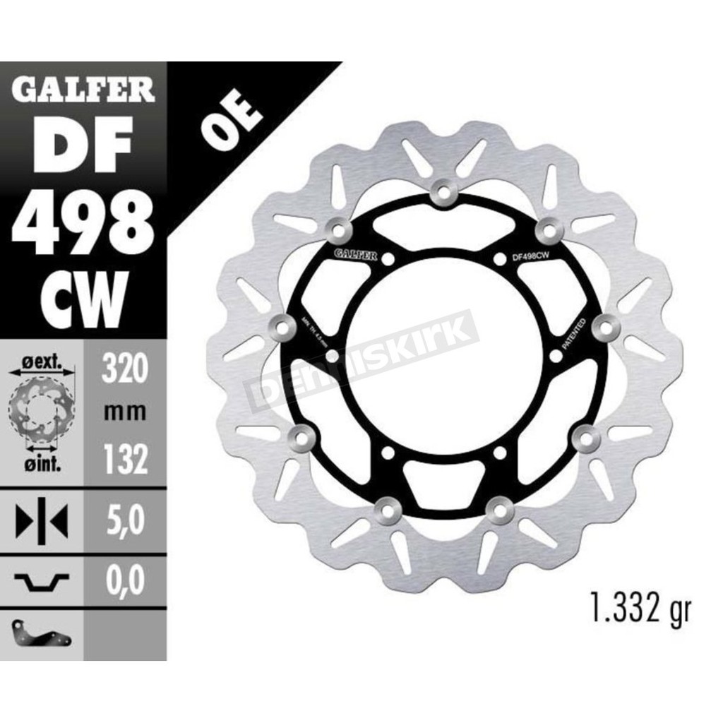 西班牙製 Galfer DF498CW FJR1300 MT01 R7 XVS950 碟盤
