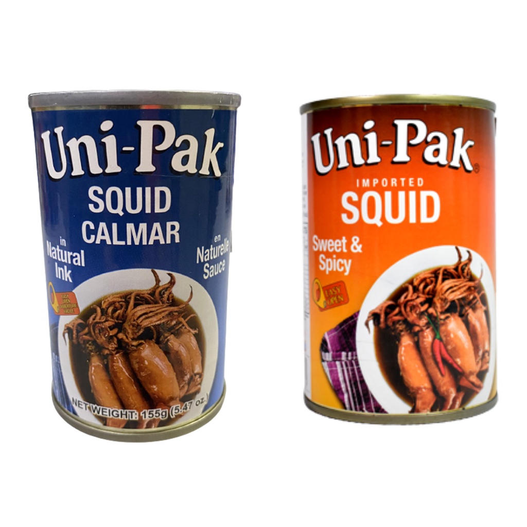 菲律賓 uni-pak 魷魚 罐頭 squid 155g