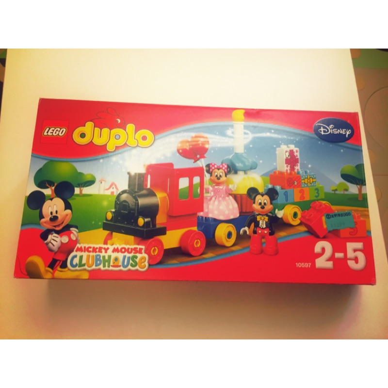 Lego duplo 10597 米奇和米妮生日火車