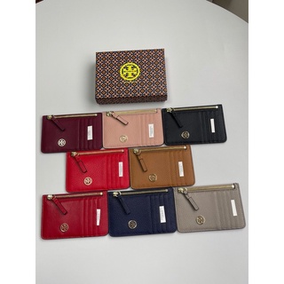 美國代購 100%正品 tory-burch TB 真皮 簡約 超薄 卡包 零錢包 證件夾 附購證