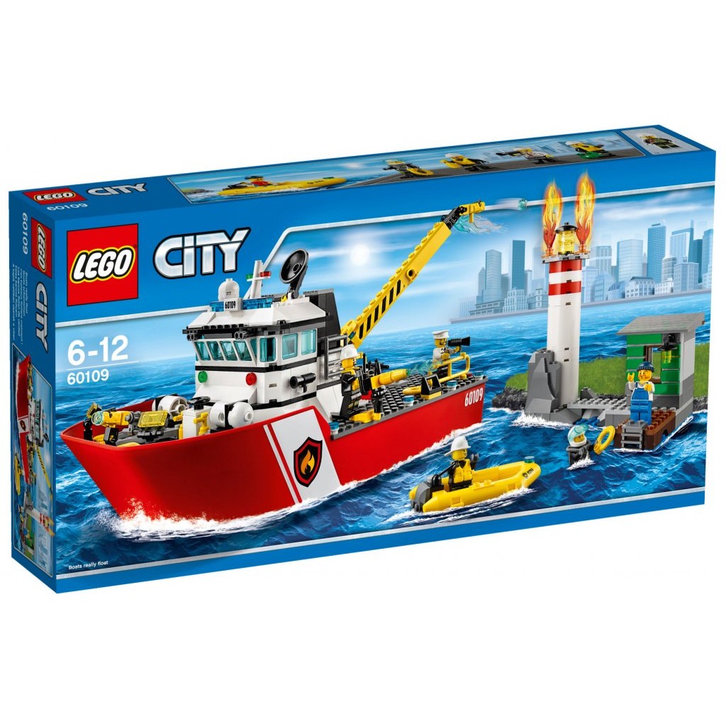 [任三件再折200] LEGO 樂高 60109 CITY系列 消防船