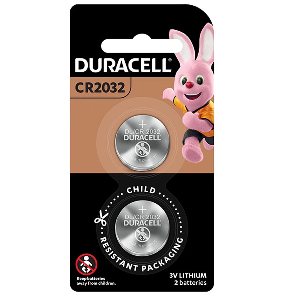 Duracell 金頂 金霸王 鈕扣型鋰電池 CR系列 CR2032 3V兩入裝 金頂2032 一盒6卡