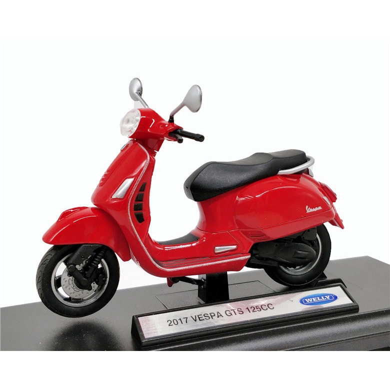 阿莎力2店 1:18 WELLY VESPA GTS 125 偉士牌 威利 1/18 模型