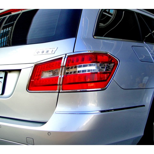 圓夢工廠 Benz S212 Wagon 09~13 E350 E400 E500 E63 鍍鉻銀 車燈框飾貼 後燈框