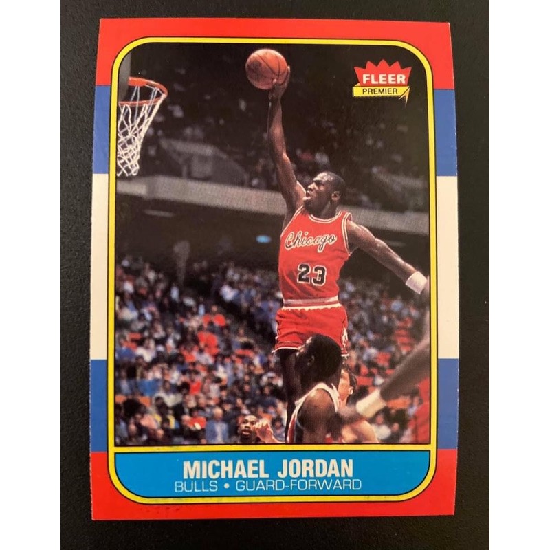 1986 Fleer Basketball Michael Jordan ROOKIE RC #57