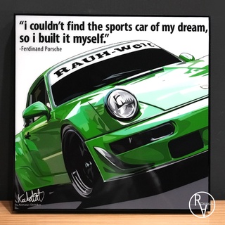 RAdesign® 美式POP無框掛畫【911 保時捷 CAR011】