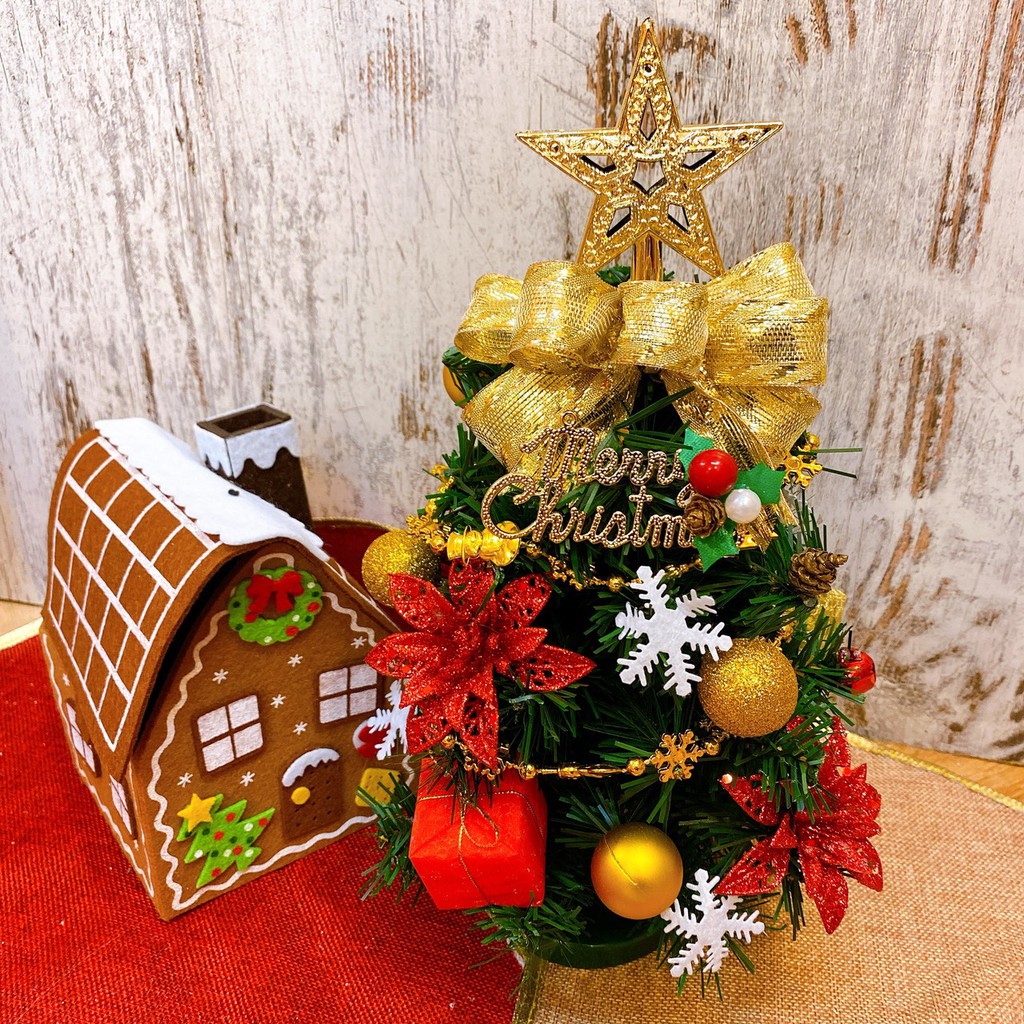 甜妞節慶♥台灣現貨♥【30公分裝飾聖誕樹】手工聖誕小樹 一尺聖誕樹 桌上型聖誕樹 裝飾小聖誕樹 聖誕布置