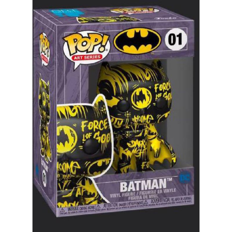 柴寶趣 FUNKO POP 01 蝙蝠俠 藝術家 系列 迷彩 黑黃 附壓克力保護盒