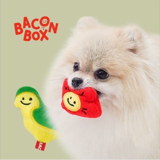 【你和我的狗】 韓國正版 Bacon 梅花黃鸚鵡套裝 寵物玩具 【現貨】 耐咬玩具 狗狗玩具 貓咪玩具 韓國玩具