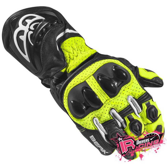 ♚賽車手的試衣間♚Berik® Gp-Air Evo Gloves Yellow 頂級 長手套