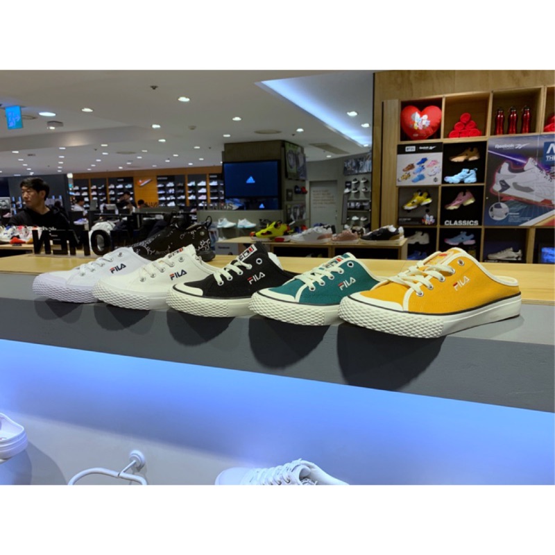 韓國🇰🇷代購 6/25補貨 現貨 韓國公司貨 fila classic kicks b mule 懶人拖 帆布鞋