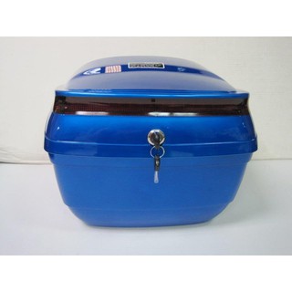 【新北新莊箱架屋】風型 B3S 藍色 附LED燈 後箱 機車後箱 機車後行李箱 漢堡箱 採用奇美ABS新料 臺灣生產製造