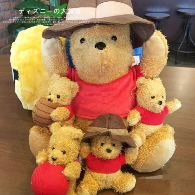 【日本代購】迪士尼 Disney 摯友維尼 電影版 維尼 小熊 winnie 氣球 蜂蜜罐 帽子 娃娃 玩偶 布偶