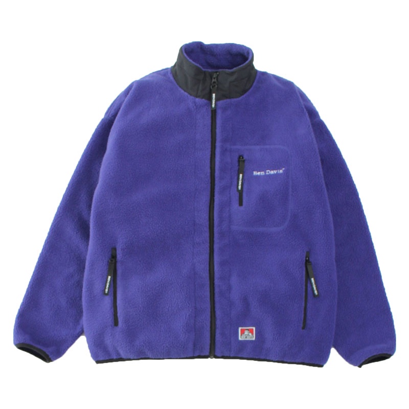 BEN DAVIS 1780026-05 HEAVY FLEECE JKT 立領保暖 羊羔毛 外套 (藍紫色) 化學原宿